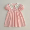 Summer New Kids Baby Girls Short Sleeve Sisters Embroider Dress Infant Rompers Kids Baby Girls Sweet Princess Clothes Rompers 4