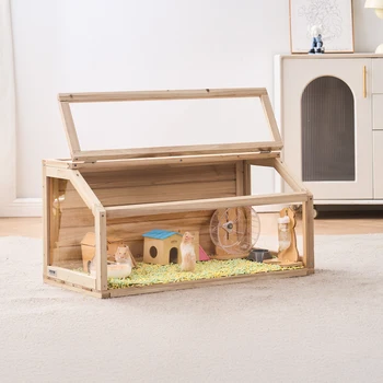 Wooden Hamster Cage Habitat 1