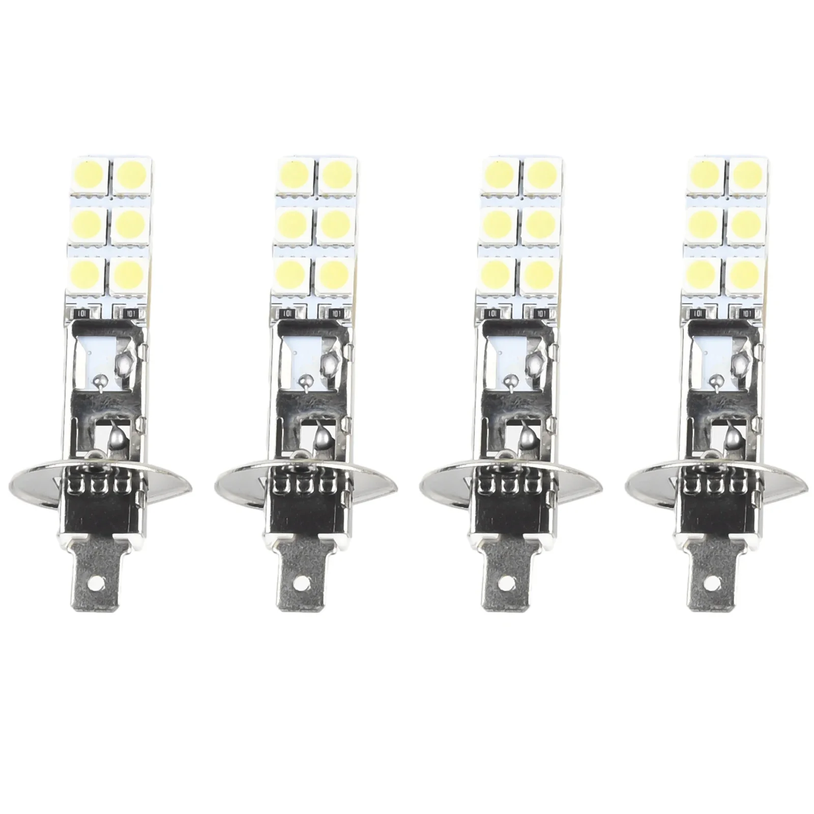 슈퍼 화이트 DC12V-24V LED 헤드라이트 전구 키트, 안개등, 주간 주행등 램프, H1, 6000K, 4 개/세트