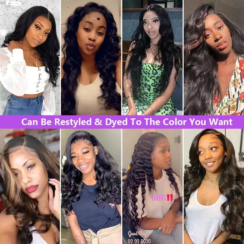 Human hair wig Body Wave 360 Lace Wig Human Hair Pre Plucked Transparent 13x4 Lace Frontal Wig Brazilian Hair Wigs Black Women Bling