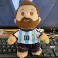 ⁦دمية قماشية محشوة للأسطورة ليونيل ميسي منتخب الأرجنتين بطول 15 سم | Lionel Messi Argentina Football Star Plush Doll with Hanging Pendant 15cm⁩ - الصورة ⁦3⁩