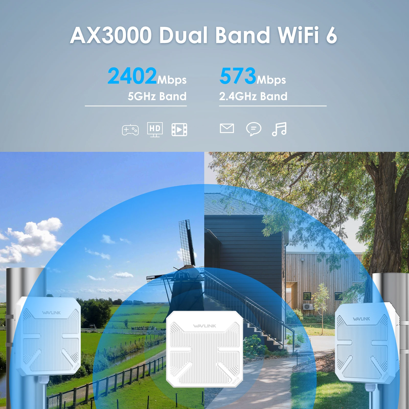 Free Wi-Fi　2.3.4 TP-Link ARCHER AX3000 4 Stream Dual-Band WiFi 6 Wireless