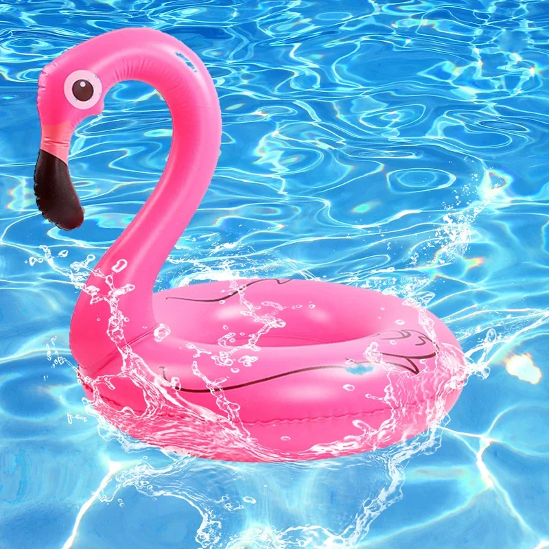 Inflatable Swimming Ring for Adult Baby Flamingo Swimming Laps Floating Ring Pool Party Swimming Circle Pool Toy Water Fun 6