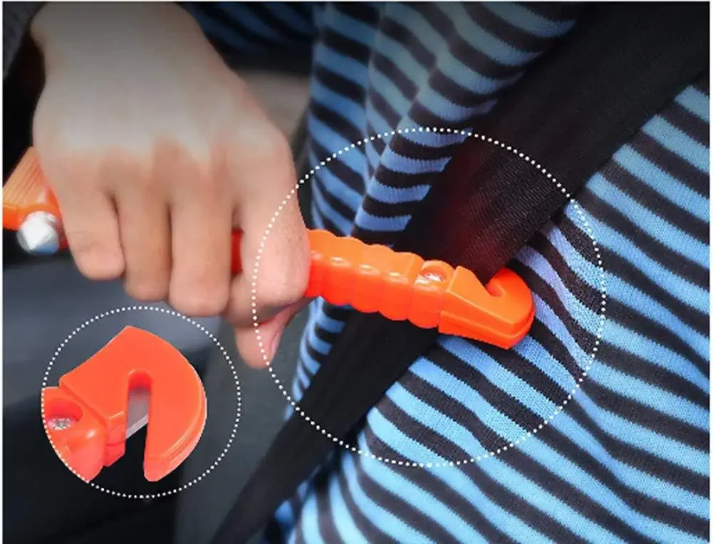 Car Safety Hammer Seat Belt Cutter Emergency Window Breaker Tool Vehicle Survival Kit Glass Punch Rescue Device
