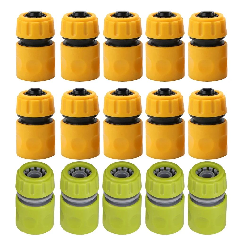 Hose connector 10PCS garden 1/2 inch 16mm quick connect adapter for watering tool pipe extend repair