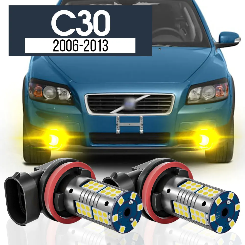 

2pcs LED Fog Light Lamp Blub Canbus Accessories For Volvo C30 2006-2013 2007 2008 2009 2010 2011 2012