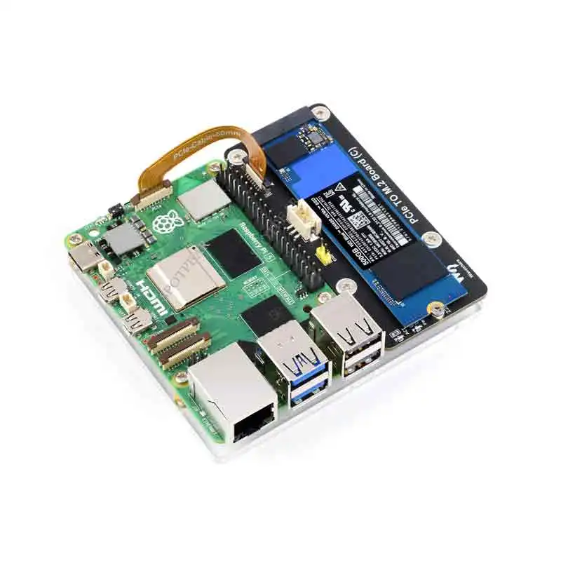 Pi5-PCIe-2280-2242-2230 HAT 라즈베리 파이 5 PCIe-M.2 NVMe SSD 어댑터 보드 C