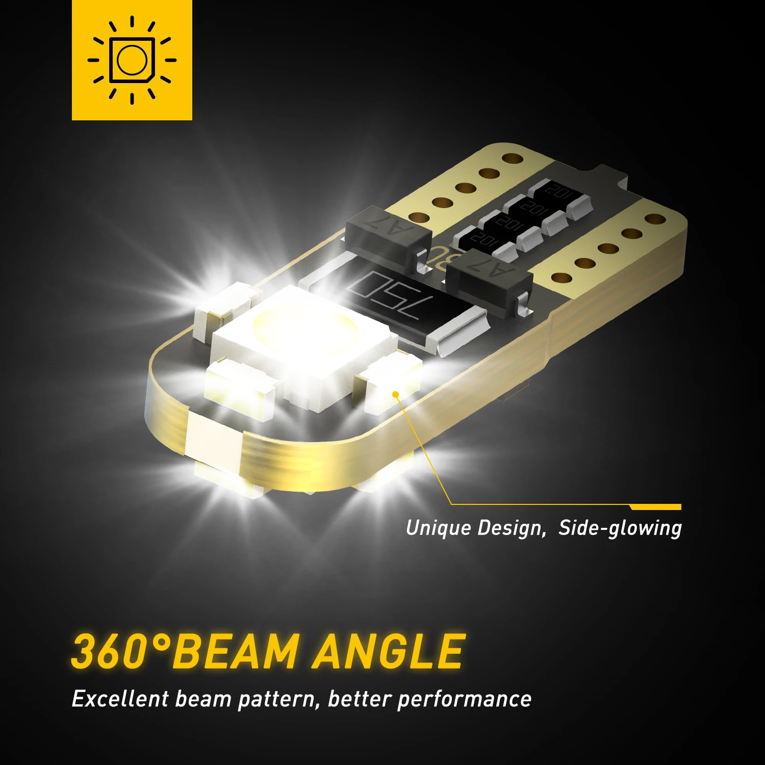 10x Led ڵ  T10 W5W Led  ׸   Ʈ, ڵ    12V  Ʈ ֻ bmw ̴   Ǫ