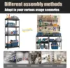 Primezone 27.5"" W X 12"" D X 59"" H Heavy Duty Metal Storage Shelves - 4 Tier Adjustable Garage Storage Shelving Unit, 6