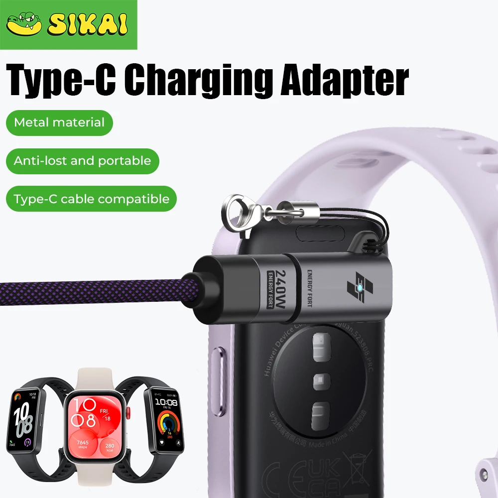 Universal USB-C Smartwatch Charging Cable Adapter