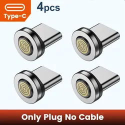 Universal 540° Rotating Magnetic Fast Charging Cable - 1m (4pcs USB C Plug)