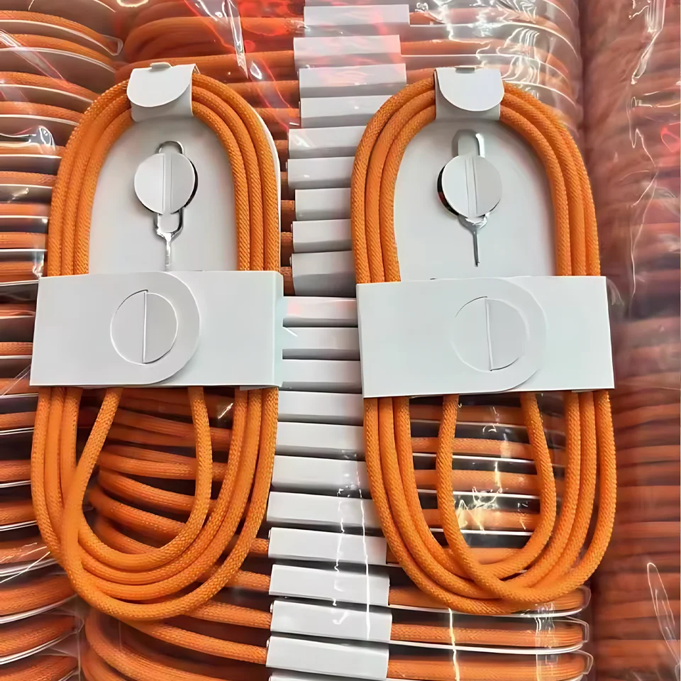 1-30개 35W 타입 C 위빙 케이블 애플 아이폰 17 16 15 14 13 12 프로 맥스 17 에어 USB C 고속 충전 케이블 폰 액세서리