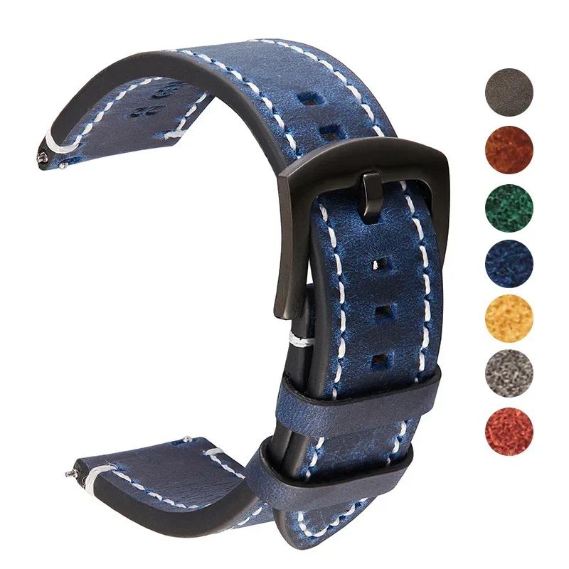 Vintage Leather Watch Straps - Premium Bracelet Bands