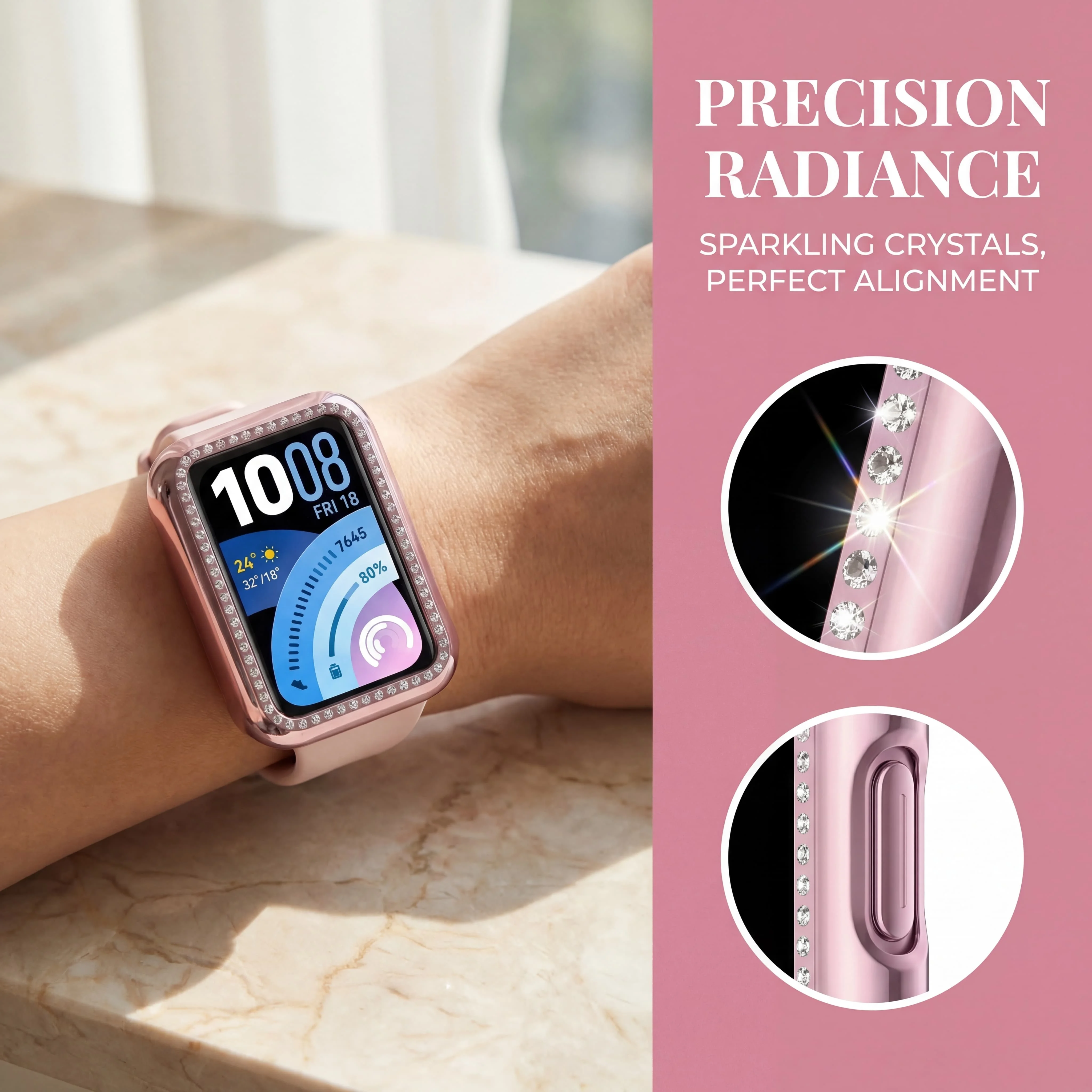 Diamond Protector All-Around Hard PC Bumper Frame Watch Cover