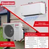 Goodman 12,000 BTU 18 SEER2 Ductless Mini Split Inverter Heat Pump System with 16-ft Installation and Wall Bracket (230v) 5
