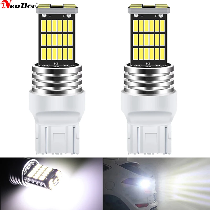Светодиодсветодиодный лампа T20 LED 7443 W21 5W W21W WY21W 3014 54SMD дневные ходовые огни DRL