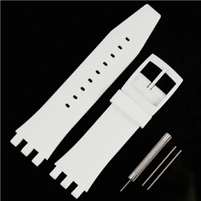 Men's 22mm Silicone Sport Watch Band - Durable Rubber Wristband