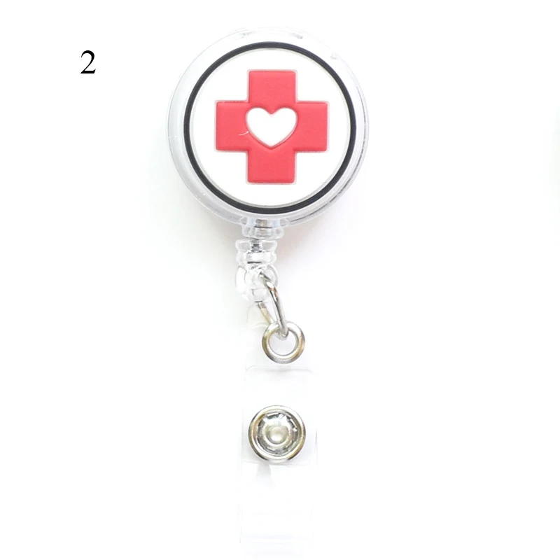 Cute Name Badge Reel Retractable Medical Worker Work Card Clip ID Tag  Holder Dentisit Doctor Nurse ID Card Office Supplies - AliExpress