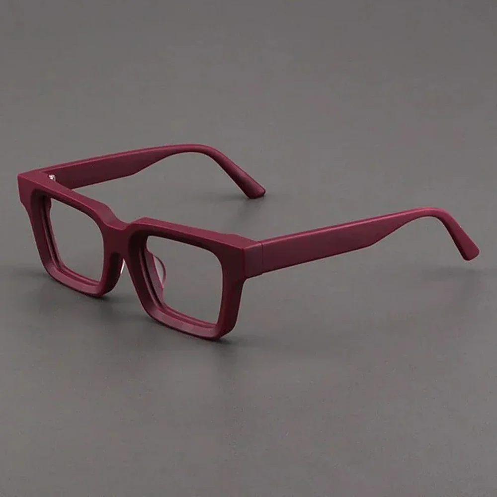 

High Quality Eyeglasses Frame Acetate Square Handmade Luxury Fashion Designer Men Women Myopia Degree Glasses Frame Eyewear