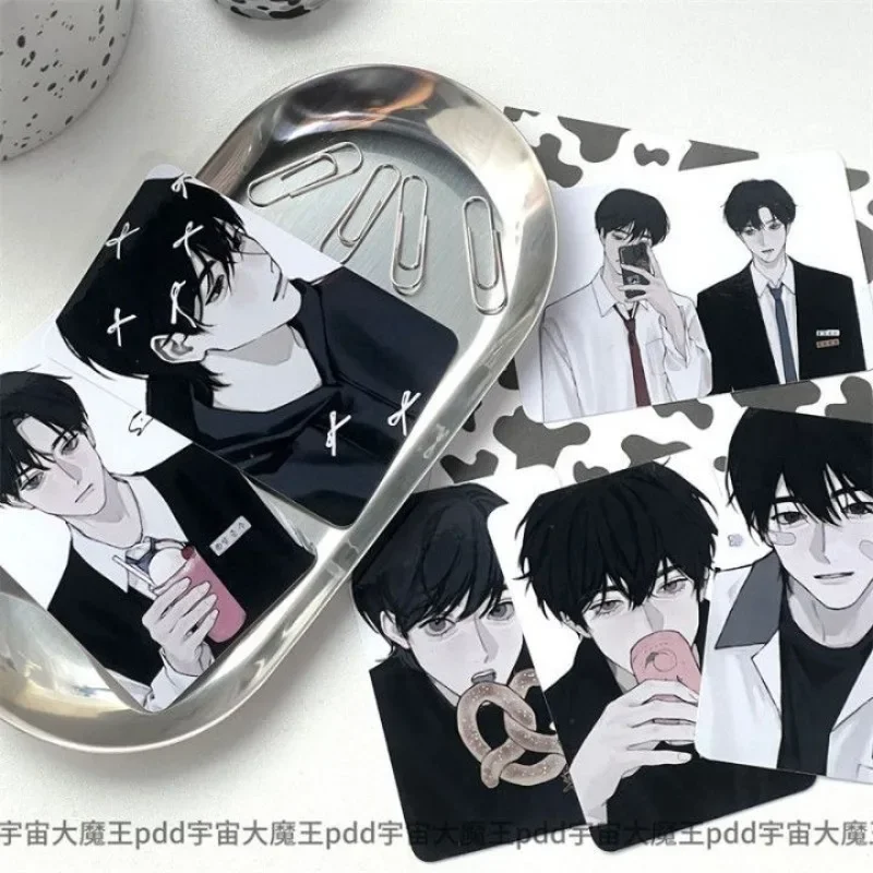 GARBAGE TIME Card Anime Korea Bookmark BL Kawaii Student Stationery Kids School Supplies Gift Waterproof 3 Inch Small Card