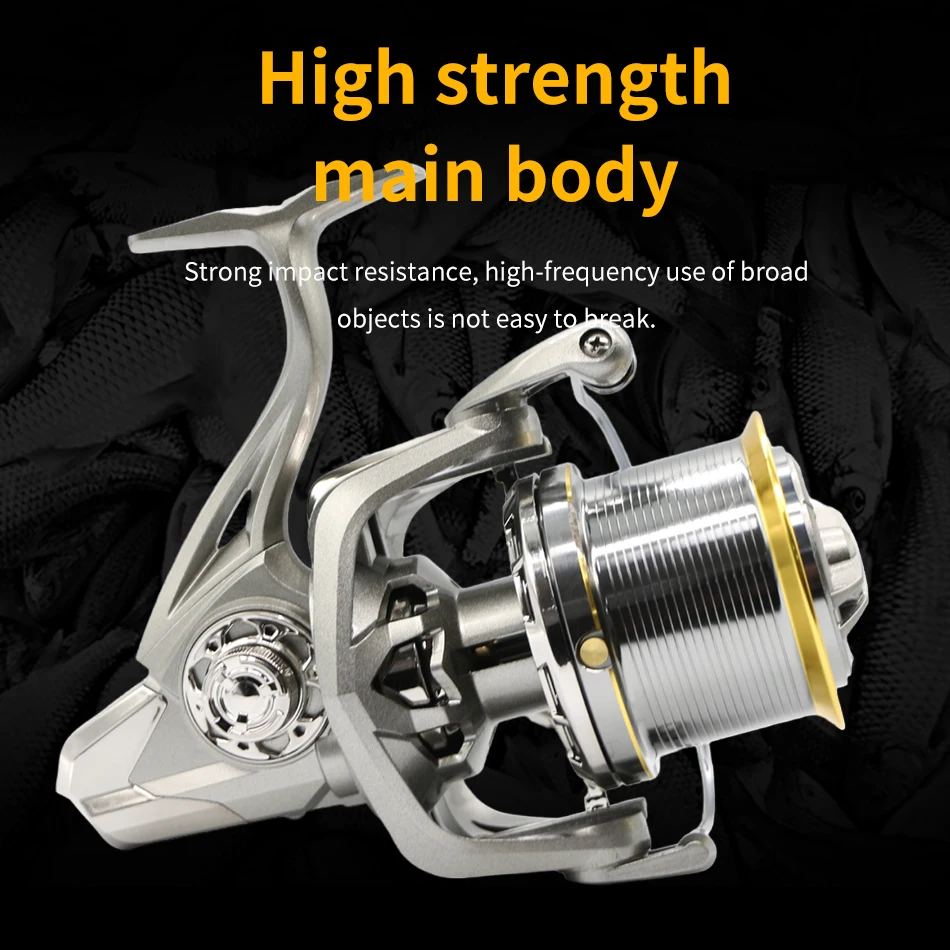 NGK Long Shot Jigging Spinning Reel 8000/9000/10000/12000/14000 Series 17+1B Surf Fishing Reels 55lb Max Drag Saltwater Big Reel 5