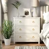 Farmhouse 3-Drawer Dresser, Fully-Assembled French Country Chest of Drawers , Rustic Dresser for Bedroom, Living Room, White 1