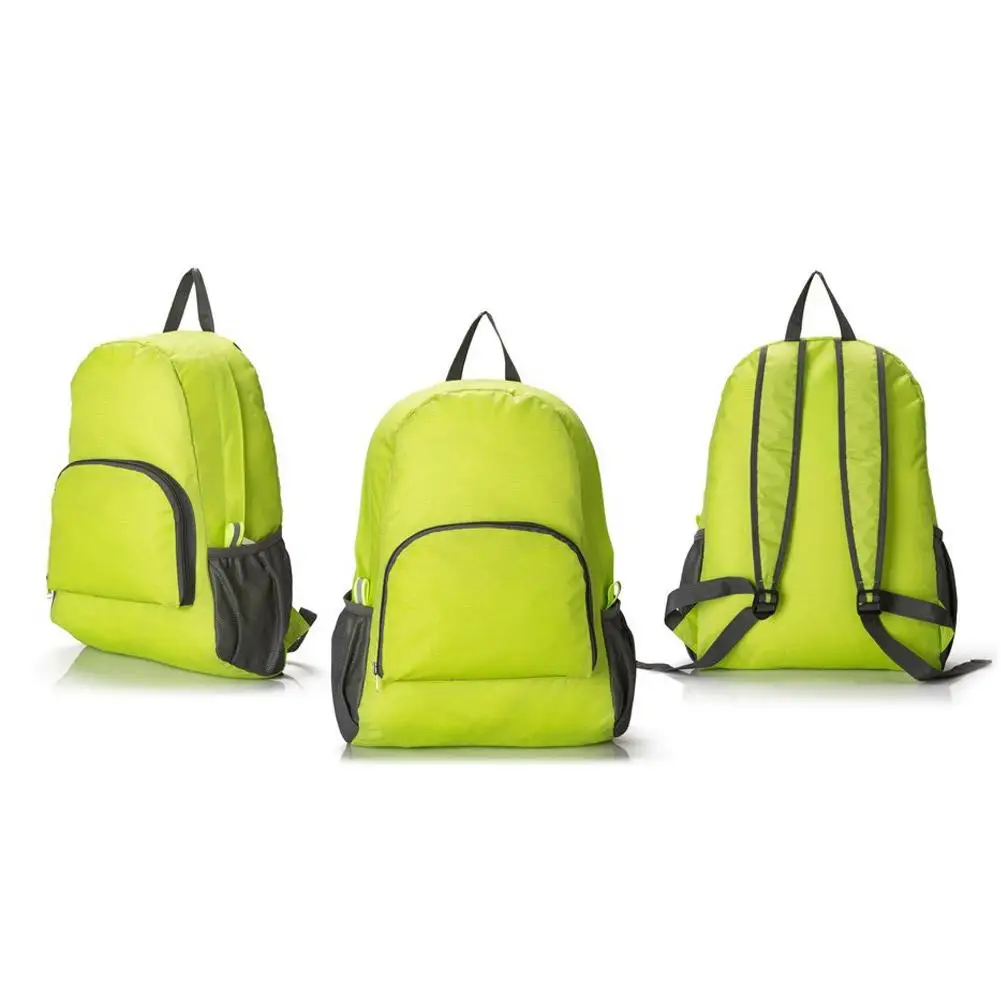 حقيبة ظهر قابلة للطي لتسلق الجبال في الهواء الطلق، خفيفة الوزن من النايلون المقاوم للماء للسفر، حقيبة نهارية رياضية ذات سعة كبيرة