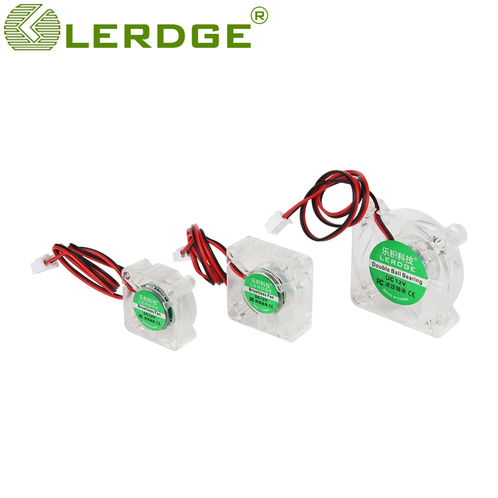 

Lerdge iX RGB fan 12v 24v 2510 3010 4010 Heatsink Silent Cooling fans 30cm LED light ventilador pc 3d printer accessories