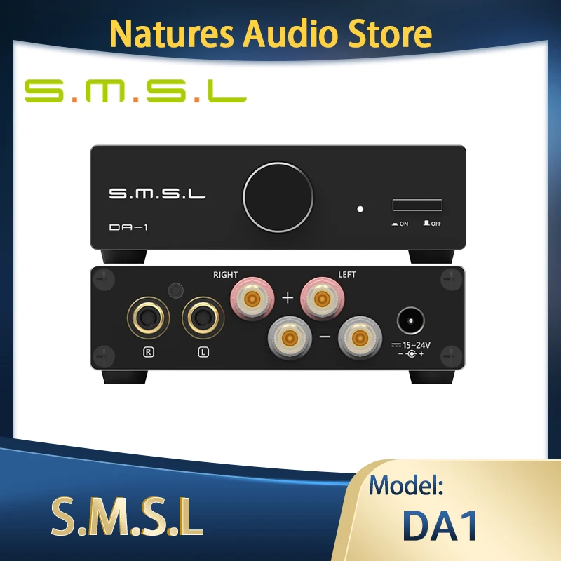 SMSLDA1DesktopPowerAmplifierminiPowerAMP65wx24OhmOutPut