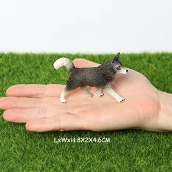 Realistic Mini Dog Figurine Playset - Adorable Puppy Figures for Cake Toppers and Gifts (Husky Puppies)