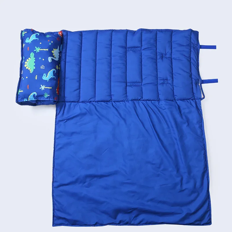 Toddler Baby Sleeping Bag with Pillow and Cotton Qulit Soft for Kids Preschool Travel Nap Mat Boys Girls Bedding Baby Sleep Sack
