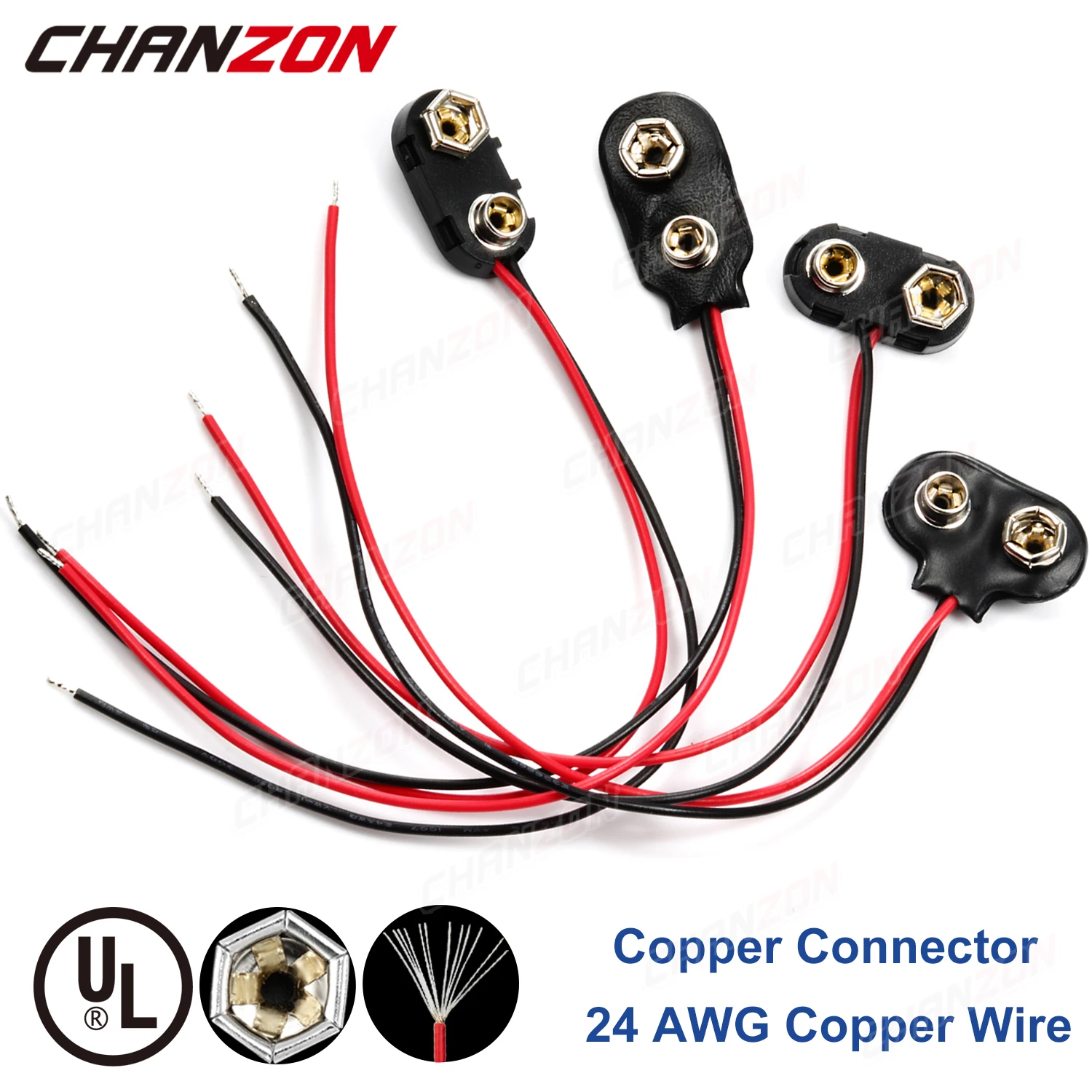 10 Pcs 9v Battery Power Connector Snap Clip Adapter T-type I-type 9 V Wire  Holder Cable Lead Plastic Hard Socket Plug Buckle - Integrated Circuits -  AliExpress
