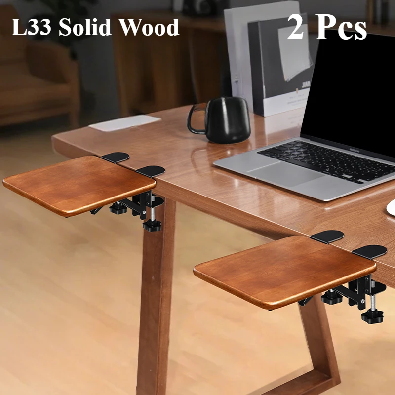 Serenitison Opvouwbaar Bureau Verbreding Extension Board - Keyboard Tray 40-70cm MDF Met Stalen Beugel