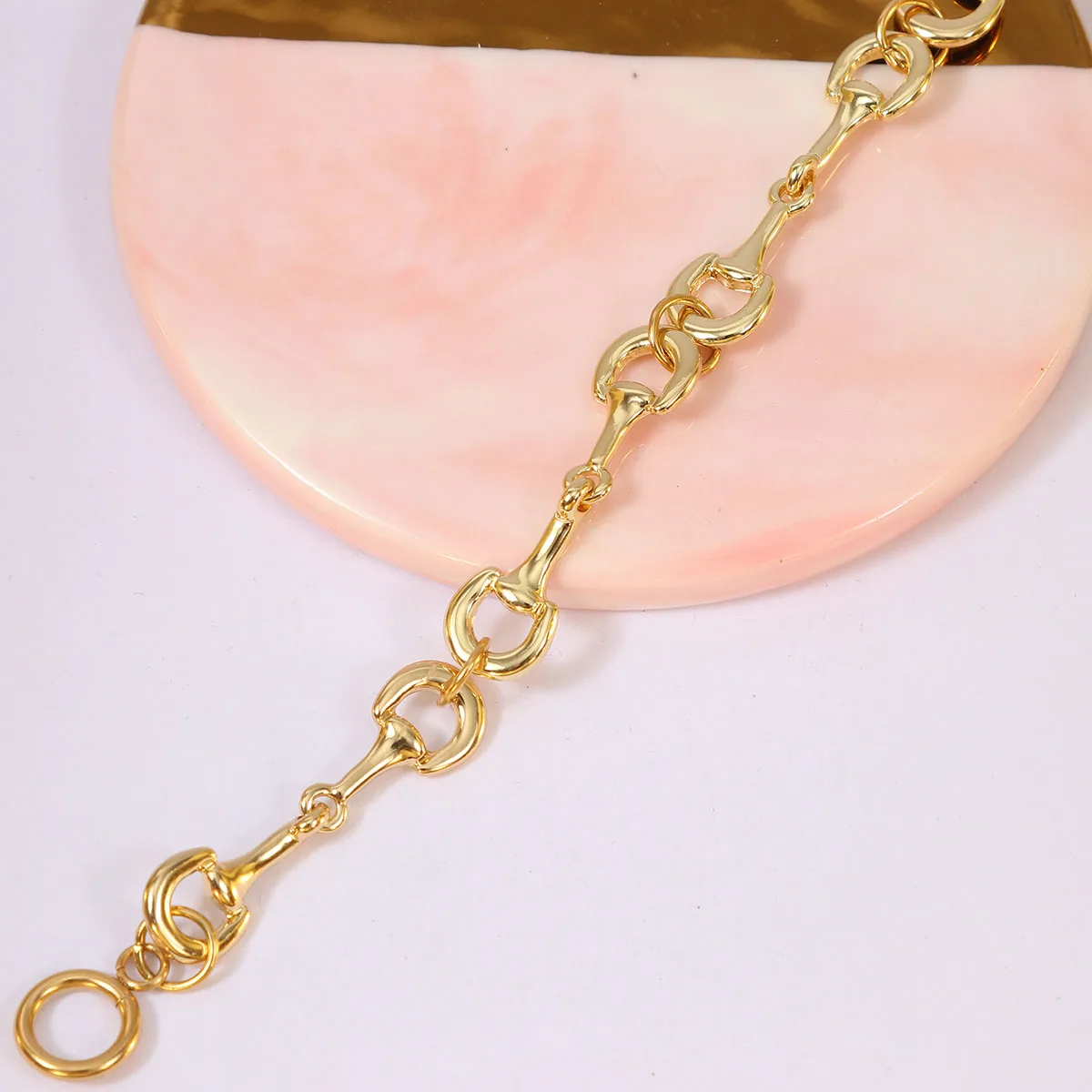 Horse Snaffle Bit Bracelet Double Horse Stirrup  Horse Gift For Women Girls 6