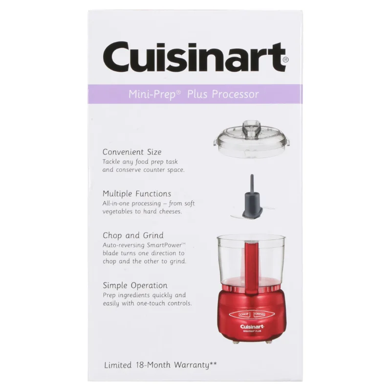 Cuisinart Mini-Prep Plus 3-Cup Food Chopper, Brushed Chrome 