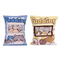 New Creative Snack Bag Pillow Short Plush,PP Cotton Eye-catching Addition To Any Room Doll Pillow Cushion Wholesale High Quality 2