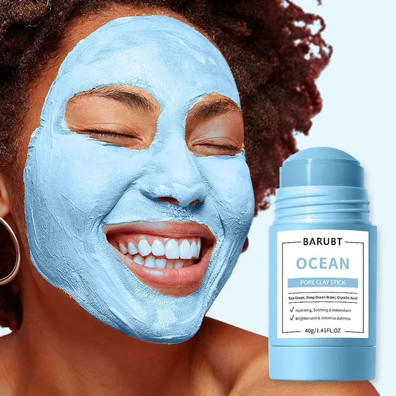 Alaska Volcano Mask Mugwort Cleansing Mask Stick Shrink Pores Acne Deep Blackhead Remover Facial Cleansing Moisturizing Mask 40g - Image 5
