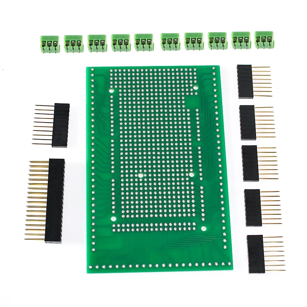 Pcb Prototipo Morsettiera A Vite Scheda Di Schermatura Per Uno R3Uno Mega-2560 Kit Scheda Di Espansione Terminale Elettronica Per Arduino