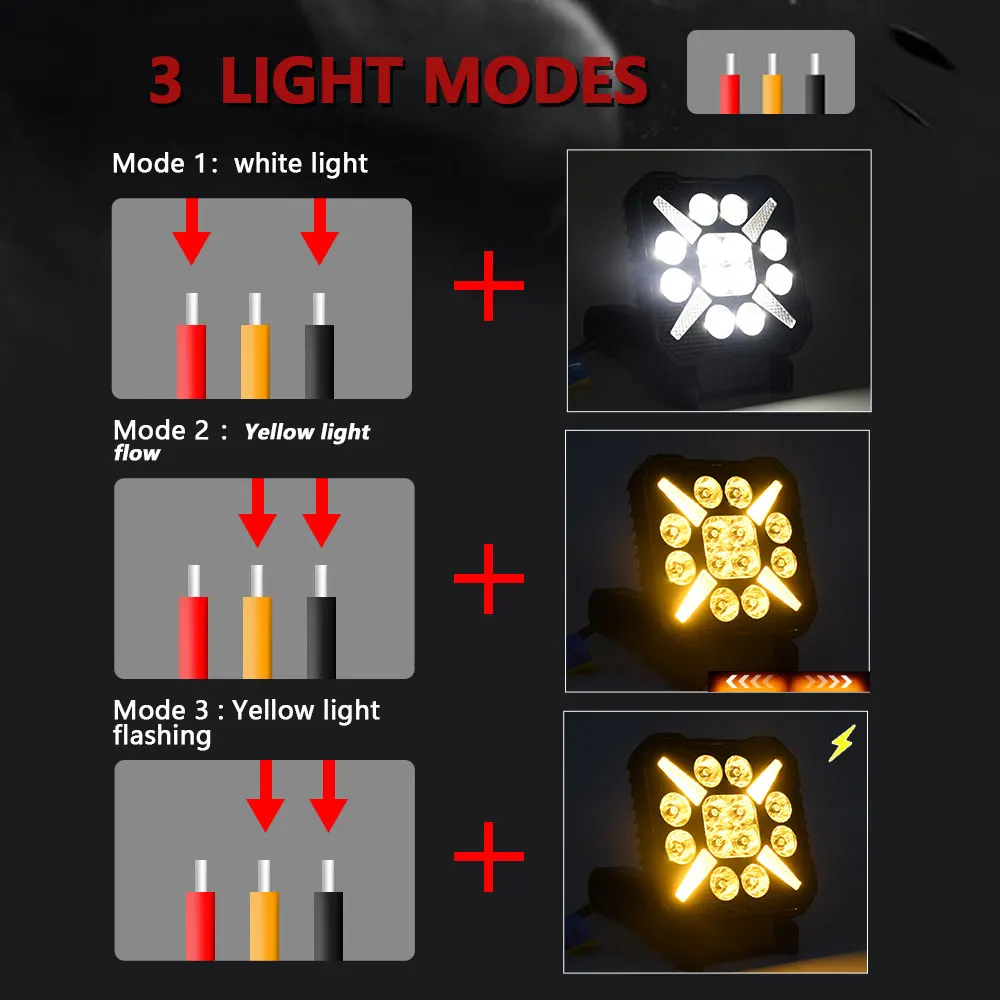 4" Work LED Headlight Light Auto Fog Light Led Light Bar Round Fog Light for Mot