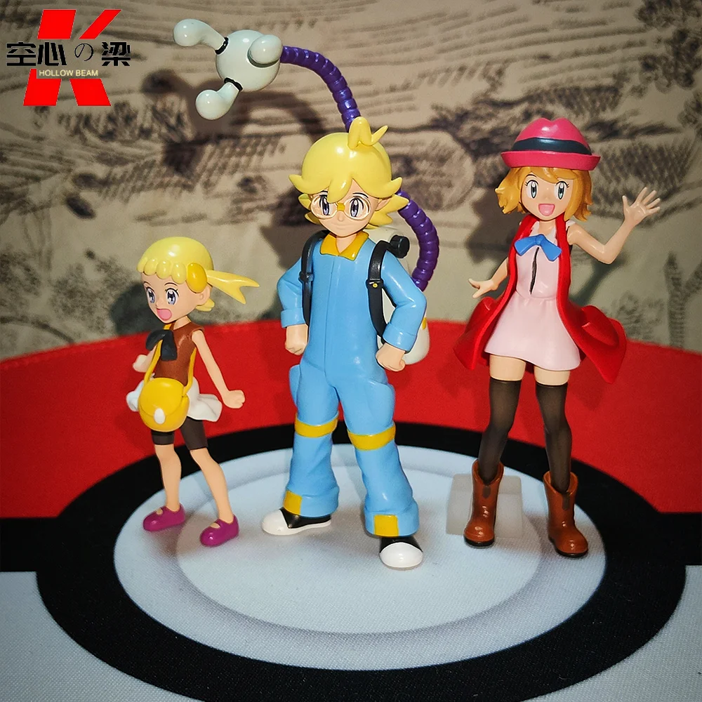 

[1/20 Scale World] Bonnie & Clemont & Serena & Ash Ketchum Costume Serena & Pancham Chapter XY Toy Figure Decoration