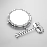 Wall Folding Makeup HD Mirror Double Side Fill Light Magnifying USB Charging Led Tricolor Dimming Bathroom Cosmetic Mirrors - Image 3