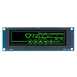 Enhanced Graphic OLED Display Module - 3.12 High - Resolution Screen with SSD1322 Controller (Green)