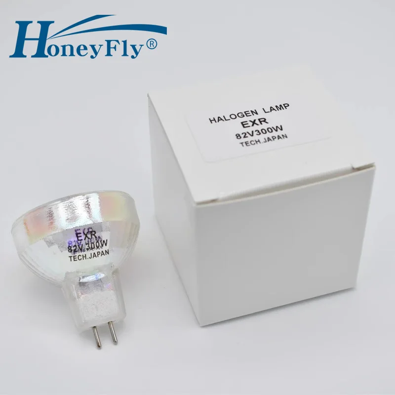 

Медицинская галогенная лампа HoneyFly EXR GX5.3 MR13 82 в 300 Вт 14502 93515, лампа проектора с теплым белым светом 3400K