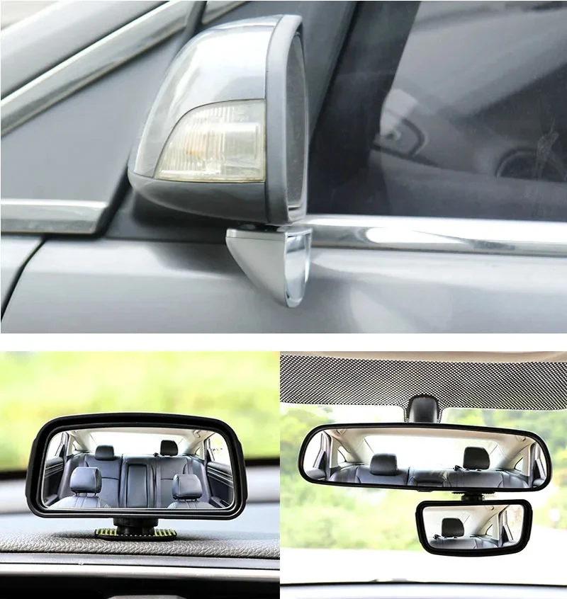 Einstellbare 360-Grad-Drehung Weitwinkel-Seitenrückspiegel Toter Winkel Snap Way Rückspiegel Universal Spot Convex Mirrors – Detail 16