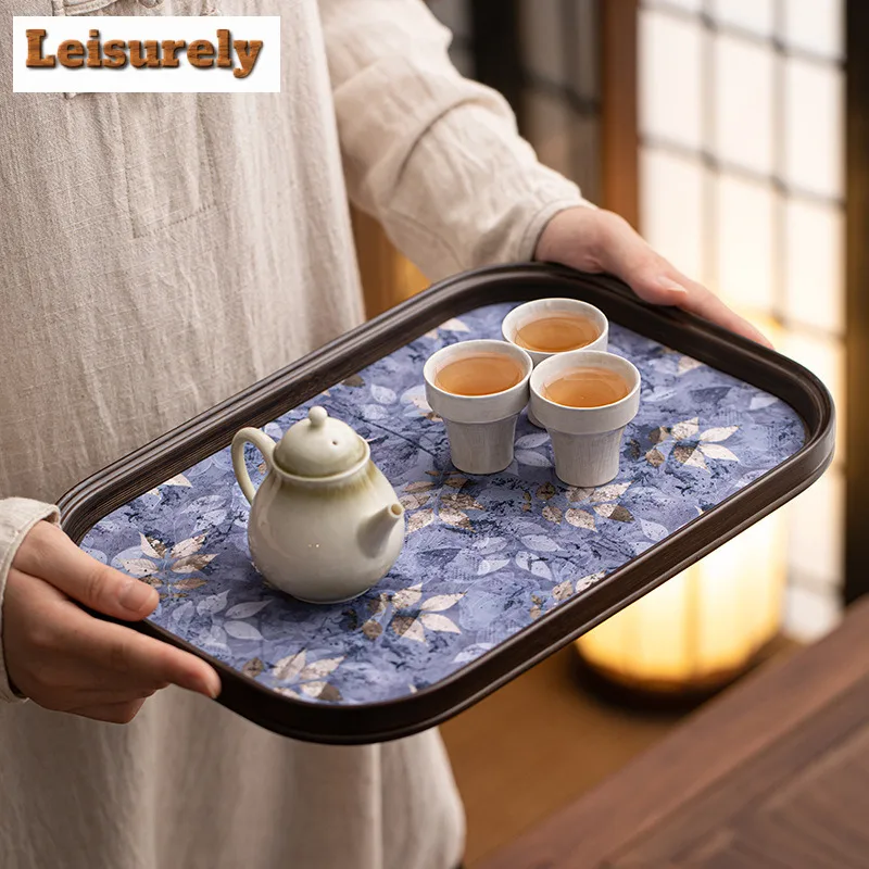 Made Of Bamboo Tea Tray Japanese Cuisine Table Coffee Storage Board Sweet Table Decoration Trays Dishes For Serving Tea Services