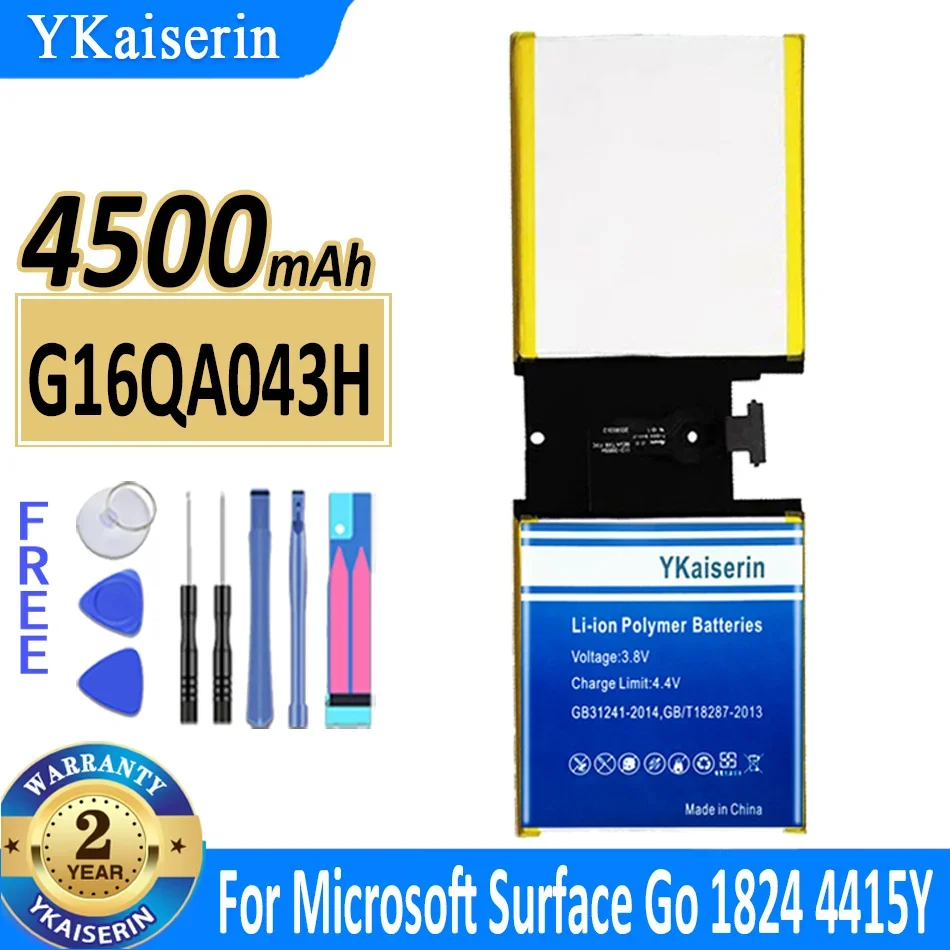 Batteria Ykaiserin Da 4500Mah Per Microsoft Surface Go 1824 4415Y Tablet Bateria