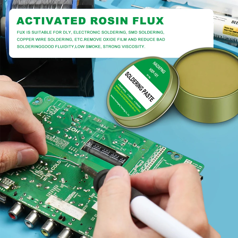 Soldering Iron Flux Paste Rosin Sets Lead-free for Iron Stainless Steel Nickel Copper