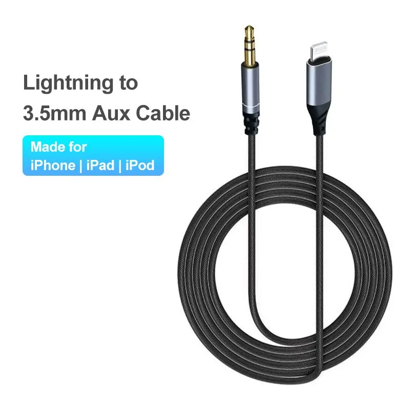 2 Adaptateurs Lightning Vers Jack 3,5mm Certifiés MFi - Pour IPhone 14/13/12/11/X/8 - Plug And Play