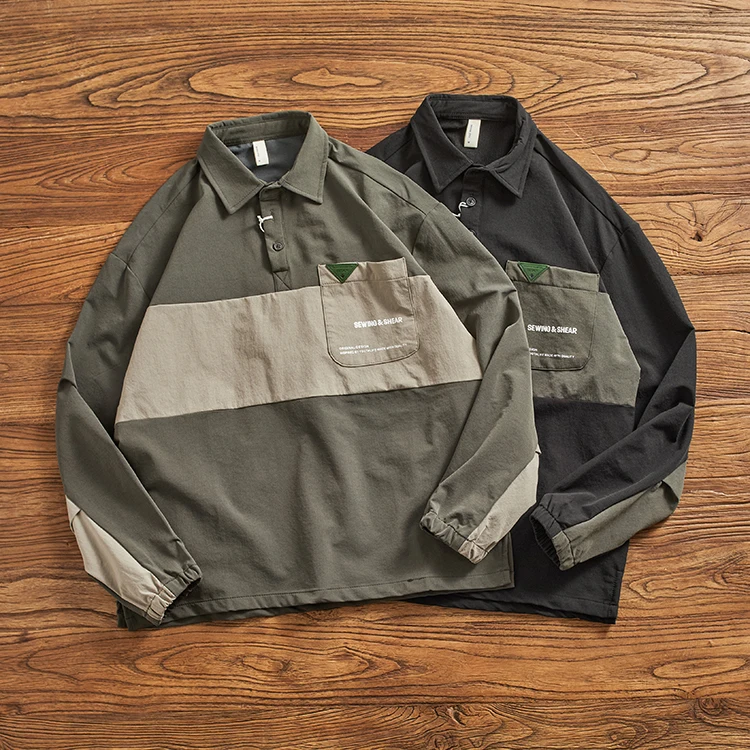 

Куртка-карго Мужская Уличная с длинным рукавом и отложным воротником