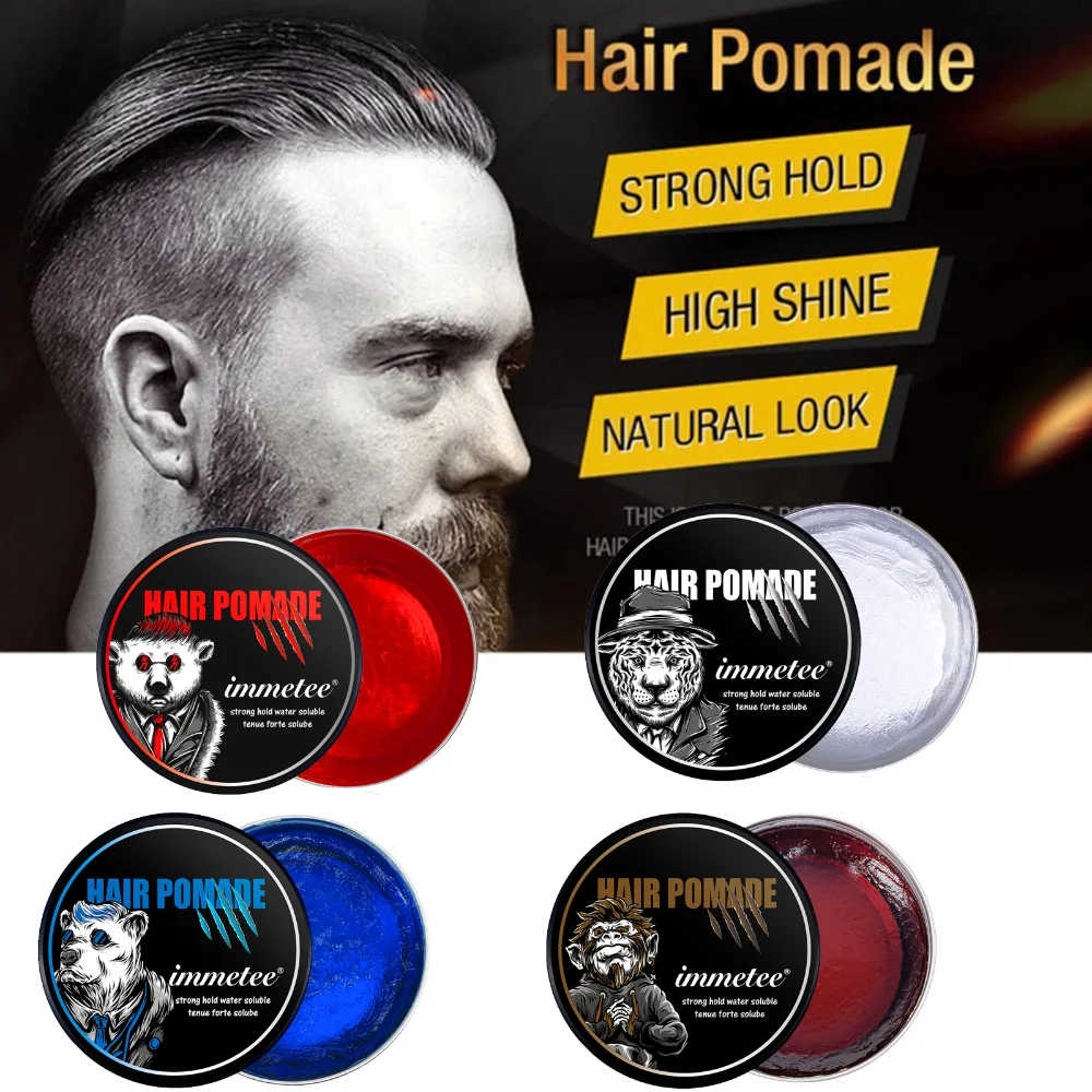 Professional Hair Wax Pomade Long lasting Hair Gel for Men Fluffy Hair Pomade Wax Keep Hair Oil